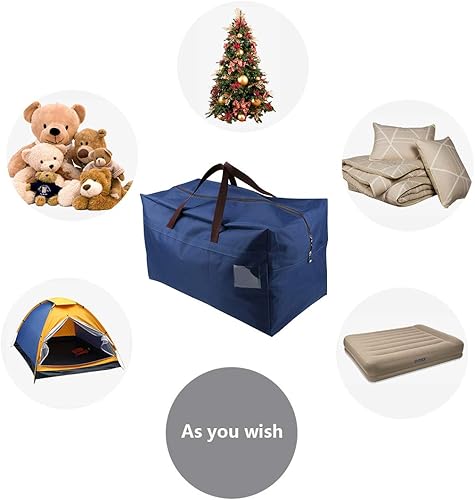 Miniatura 8 de AMJ Bolsa de almacenamiento para decoraciones de Navidad, capacidad para árboles de Navidad, luces, bolas, etc., sin cremallera, bolsa abierta de