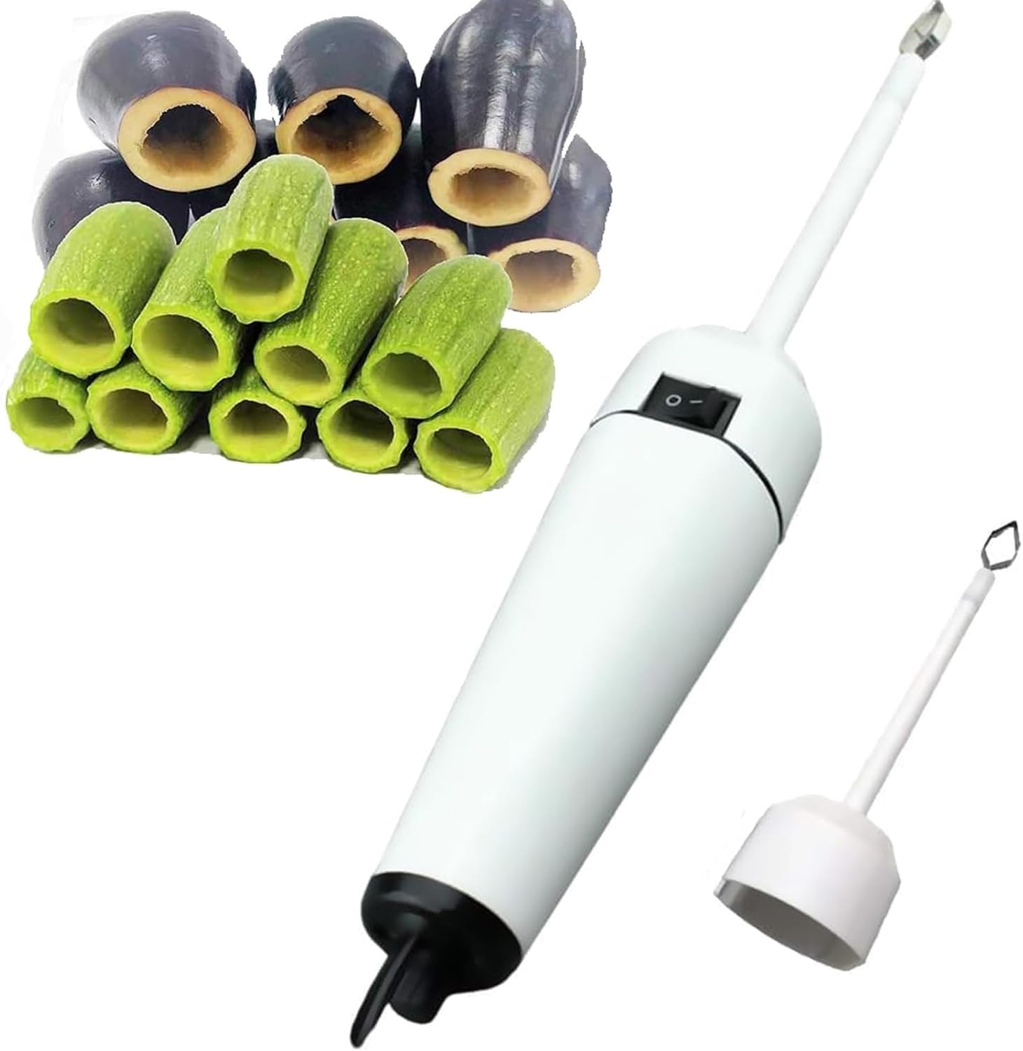 Vide-légumes électrique en acier inoxydable pour courgettes et concombres