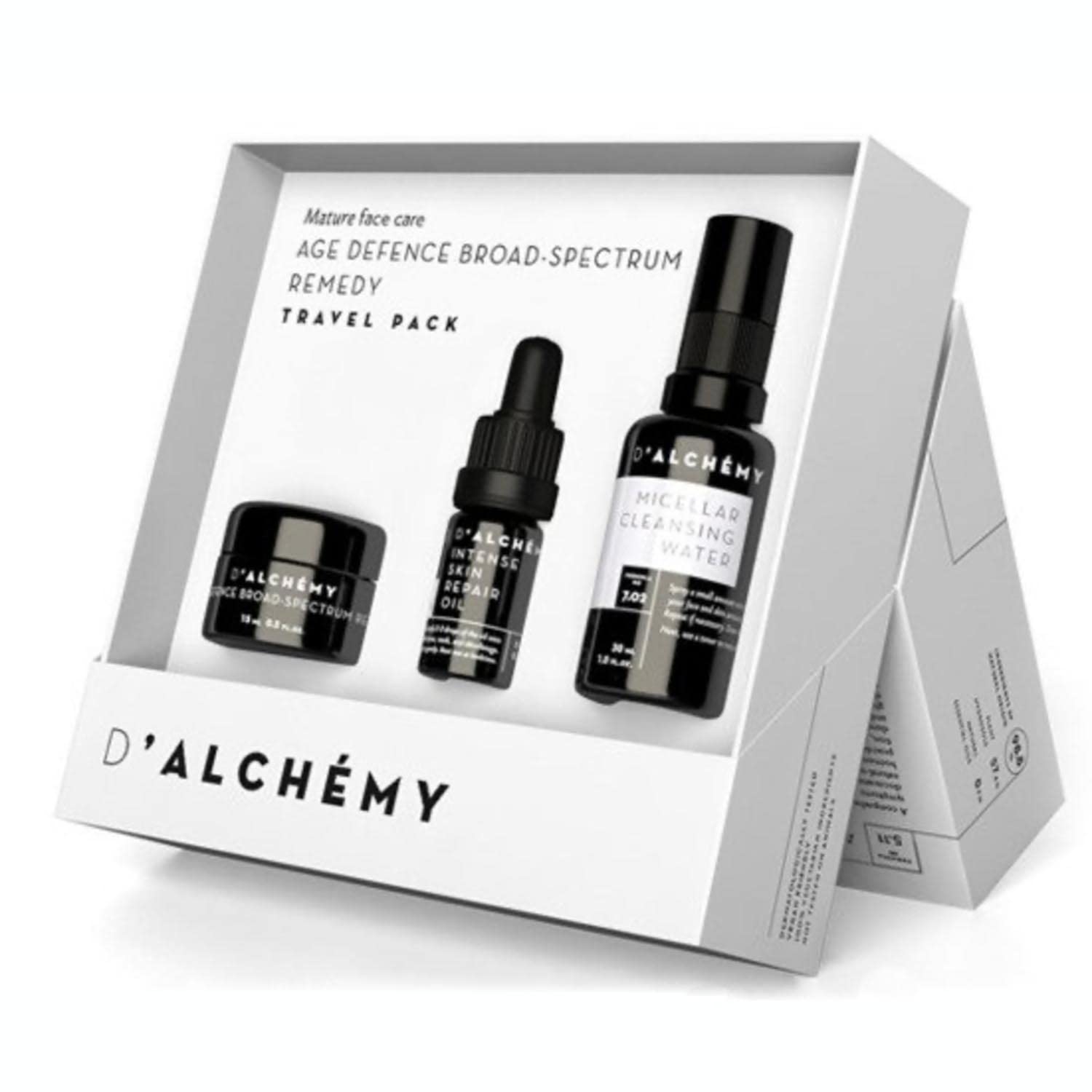 DALCHEMY AGE DEFENCE CREMA 15ML + INTENSE REPAIR OIL 1U. + Woda MICELARNA 1U.