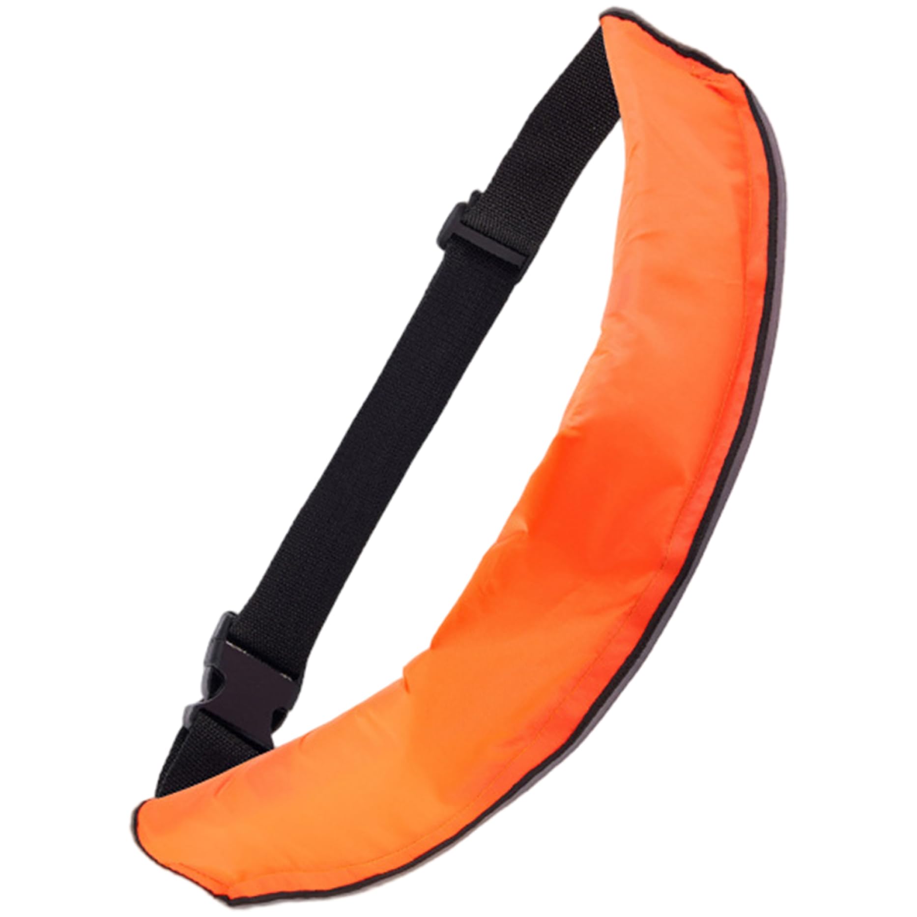 Automatischer aufblasbarer Lebensgürtel, einstellbare Kajak -Sicherheitsmantel mit reflektierenden Streifen & Pfeifen, Orange (kein Gaszylinder)