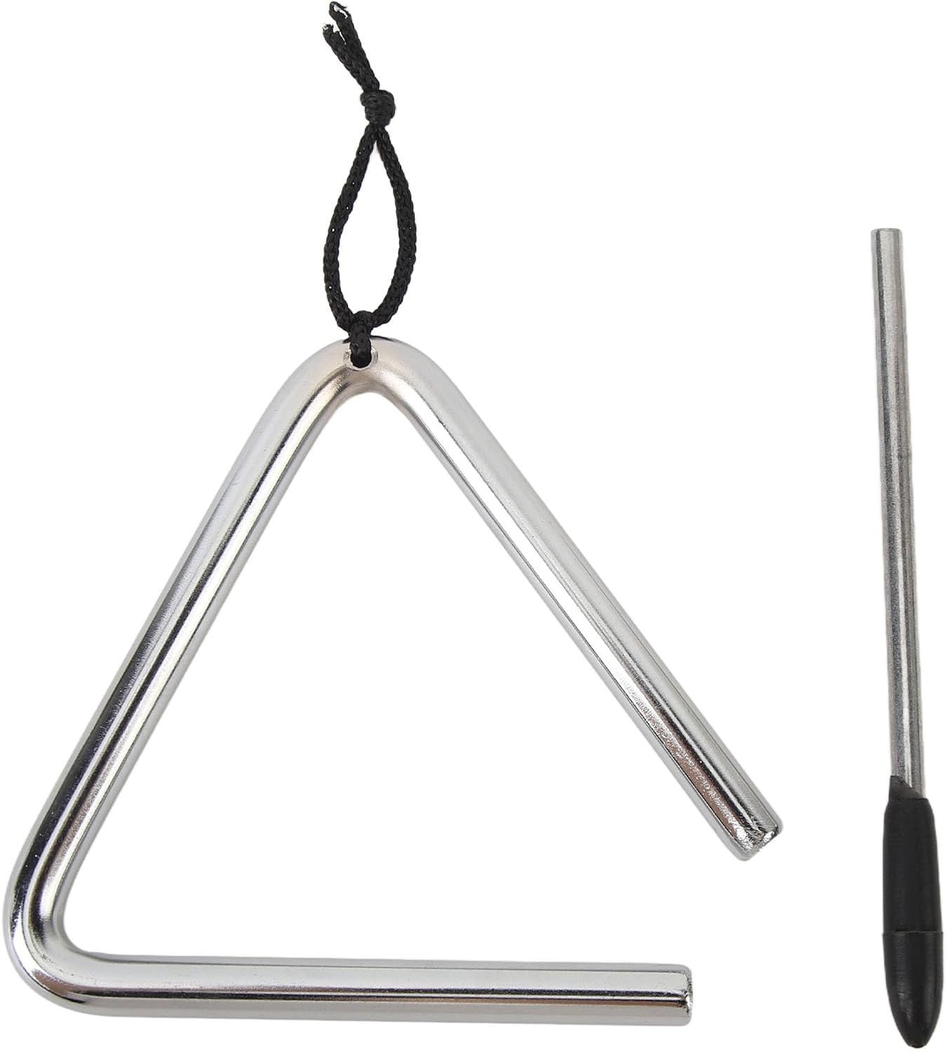 Triangle Instrument, Prevention Manual Percussion Stainless Steel Triangle Clear Sound High Resistance for Dinner Bell