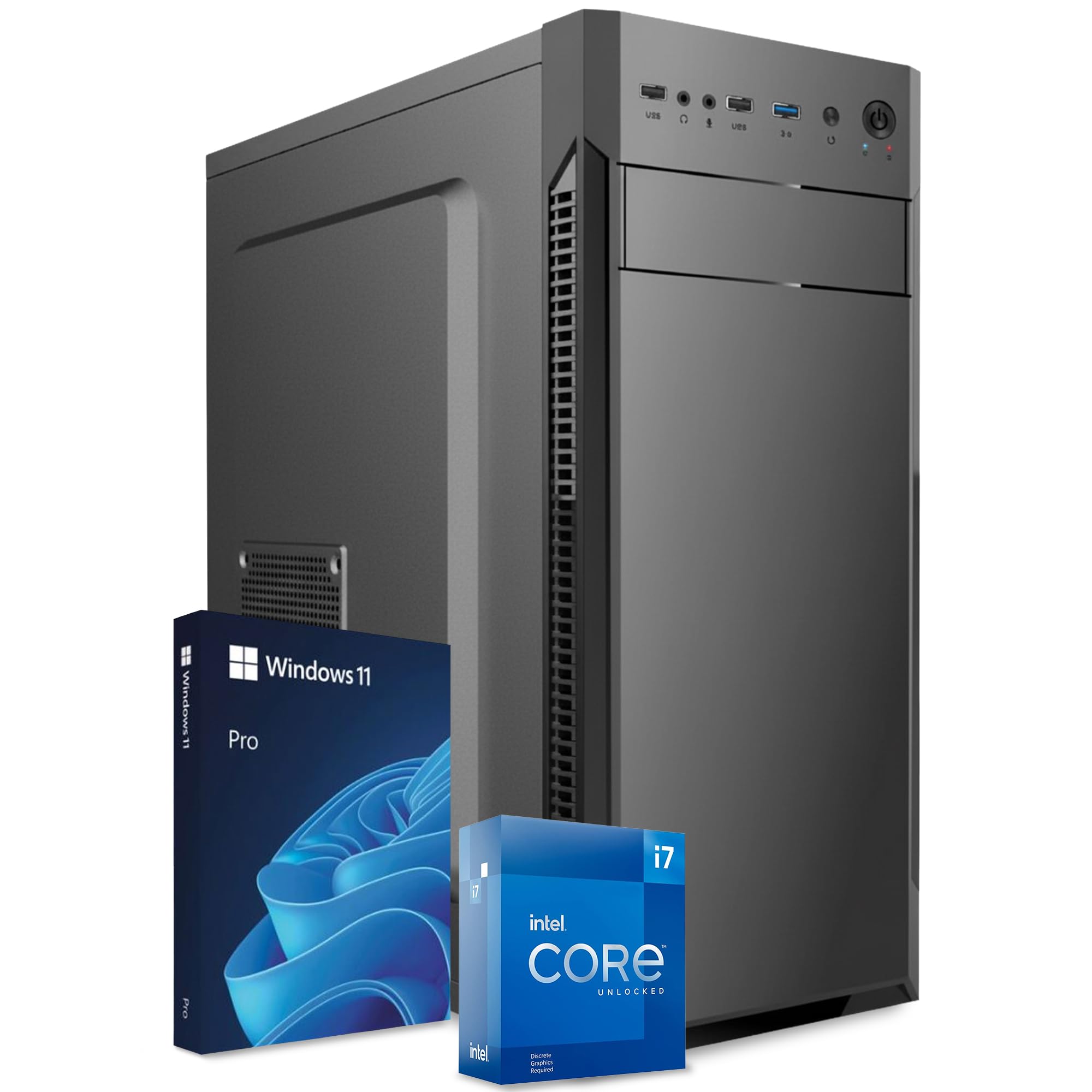 PC Fisso Completo - Computer Desktop Intel Core i7-8700 • RAM 32GB