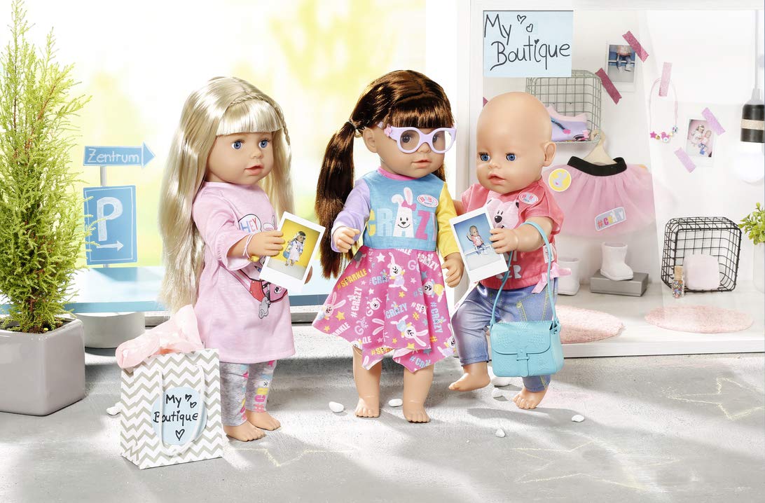 Zapf Creation 828809 BABY born City Fashion Set Puppenkleidung 43 cm, 12-teiliges Set