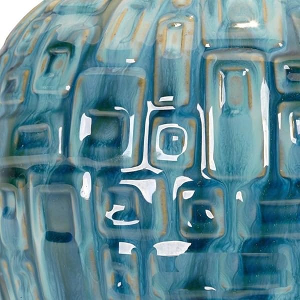 Home office accessories modern ceramic table lamp home simple blue retro living room bedroom bedside counter lamp lamps for night stands button  urban country home decor