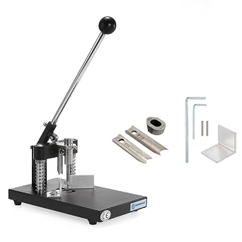 IRONWALLS Corner Rounder Punch Heavy Duty, 1.2/30mm Thickness Manual Corner Rounder Paper Punch Cutter with R6mm R10mm Interchangeable Dies for Heavy Cardstock, Plastic, Aluminum Sheet