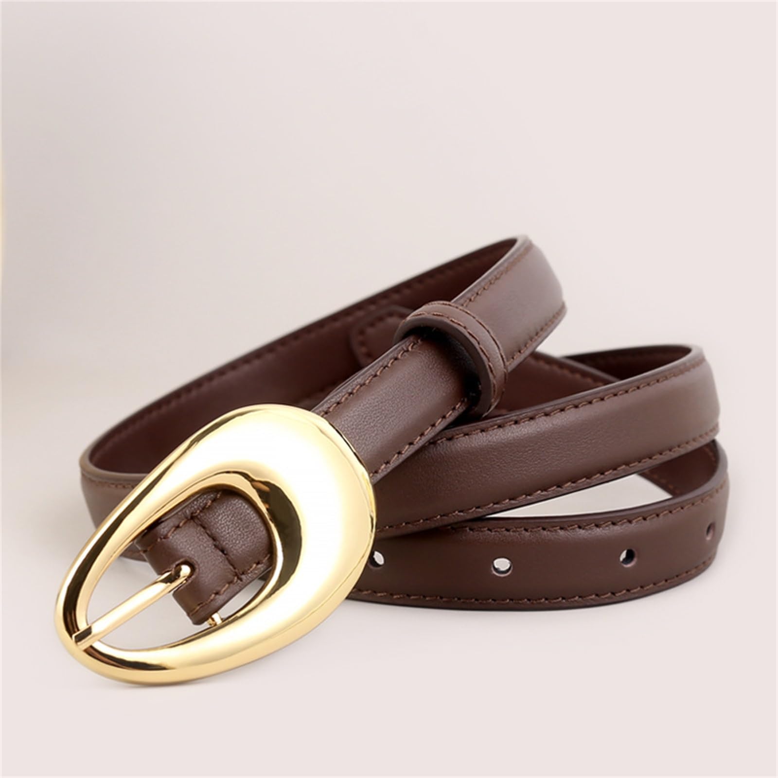 Ceintures cuir skinny femmes ajustables pour maintenir jean sans serrer