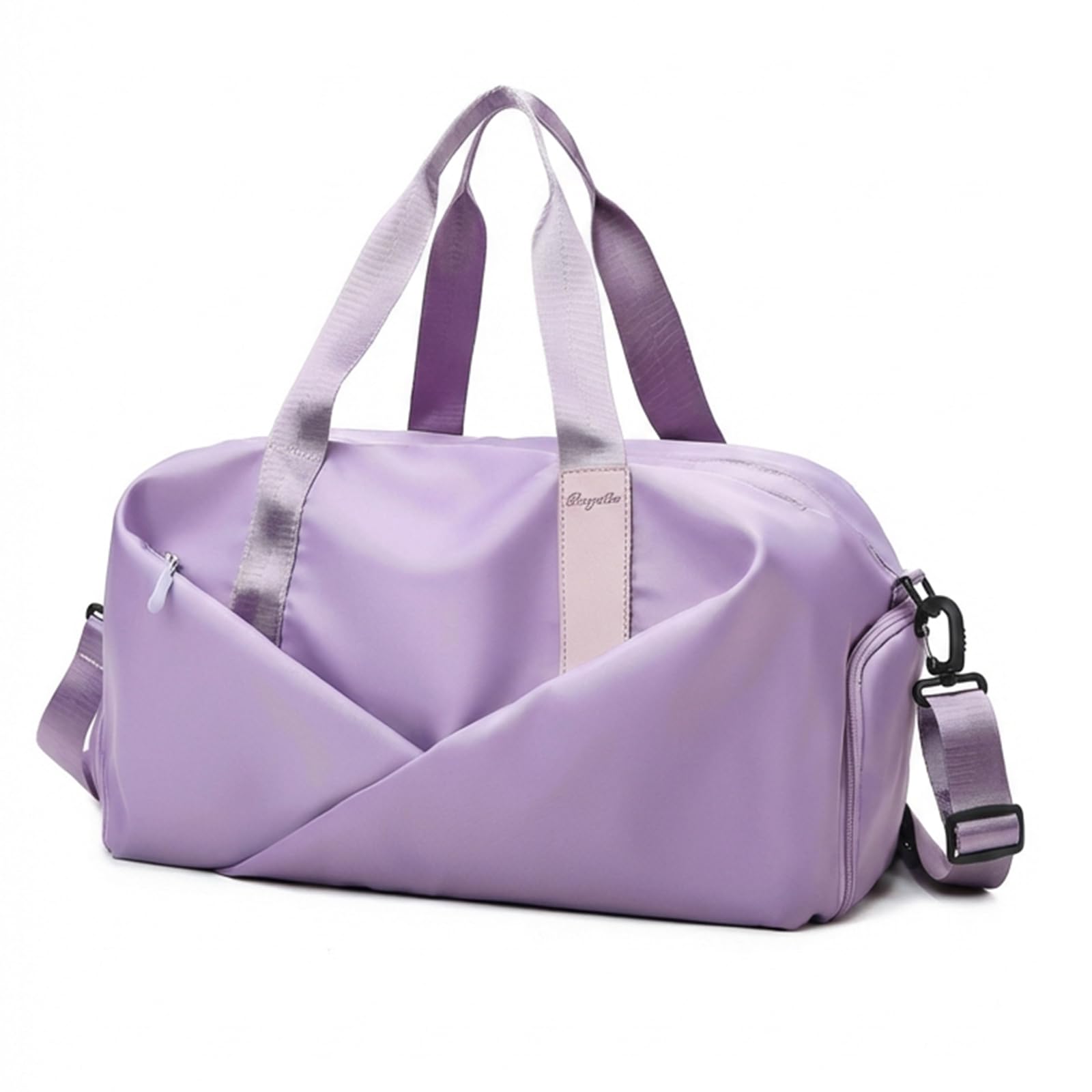 Viiotu Gym Bag with Shoe Compartment, Durable Gym Duffel Bag for Men Women, Large Travel Bag with Wet-Dry Separation, Overnight Weekend Bag for Sports Travel (Purple)