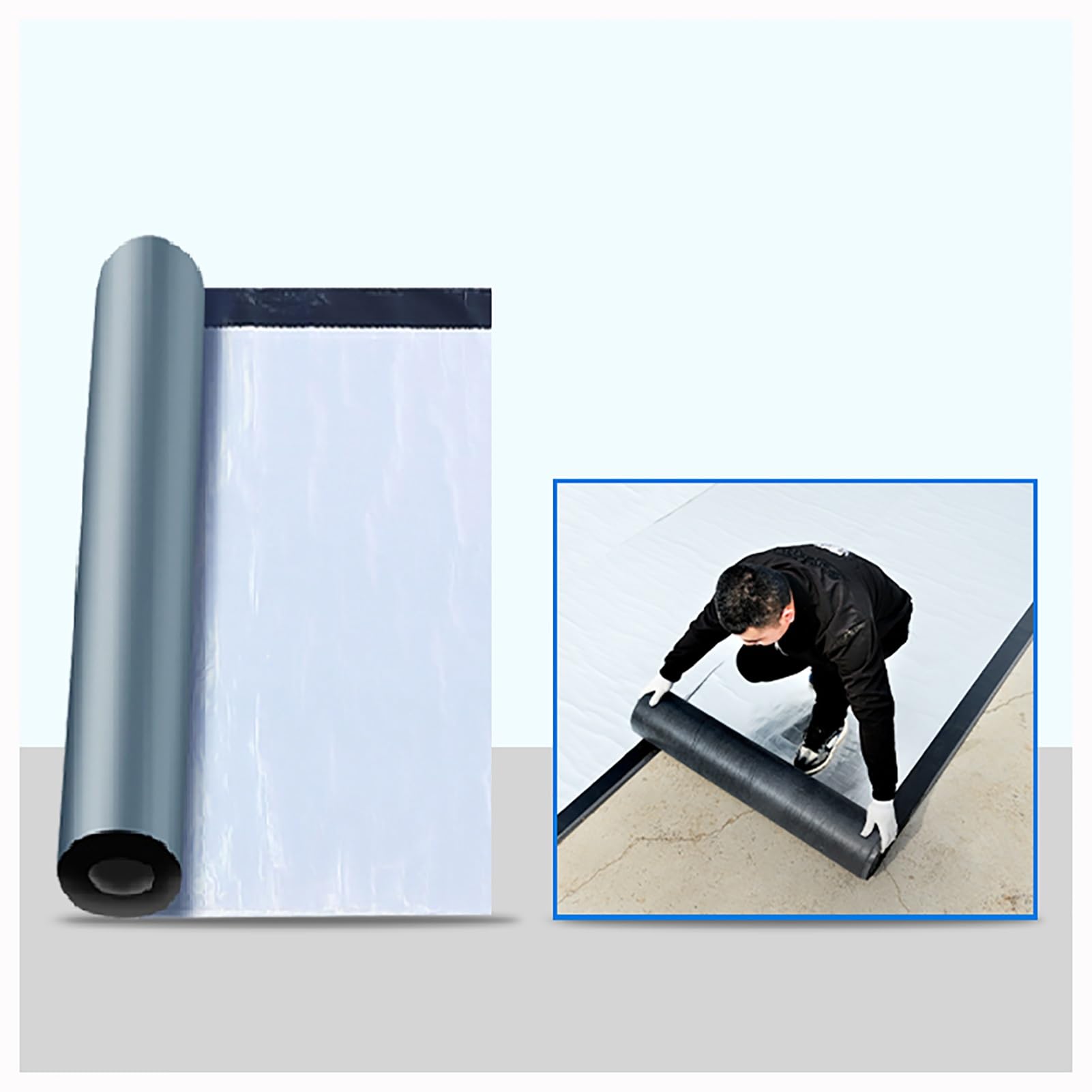 Cinta autoadhesiva para reparación de techos de asfalto, sellador de lámina de aluminio para vigas y ventanas, aislamiento térmico reflectante, sello antifugas UV, 50 cm x 2000 cm