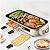 1500W Smokeless Electric Grill with Removable Non-Stick Griddle & Hot Pot - Indoor Portable BBQ Grill with Adjustable Temperature Control, Stainless Steel Construction, Dishwasher Safe