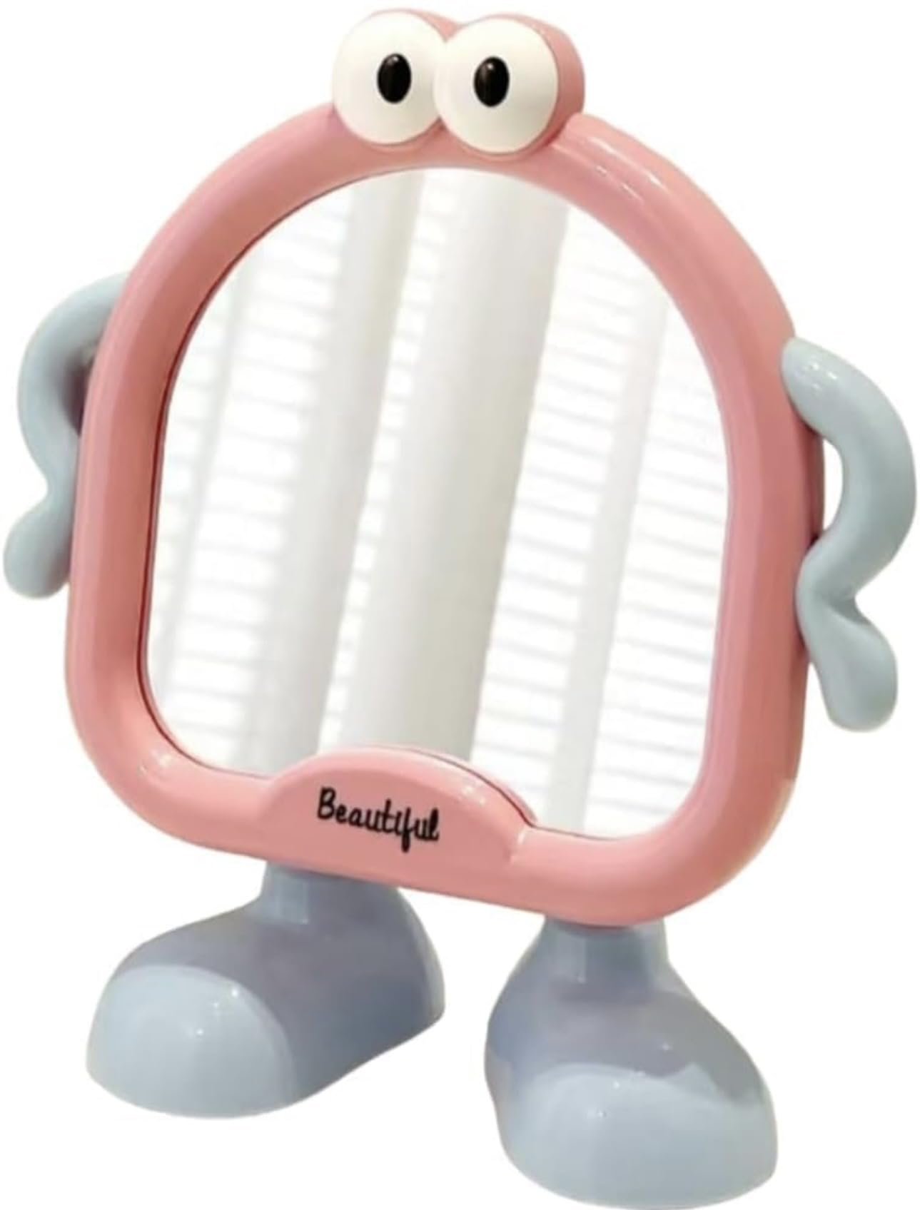 ShivamX E-martCartoon Desk Mirror with Standing Legs Big Eyes Makeup Mirror, Fun Small Standing Mirror, Portable Table Mirror use for Women, Girls Using Travel (1 pcs)-image-18