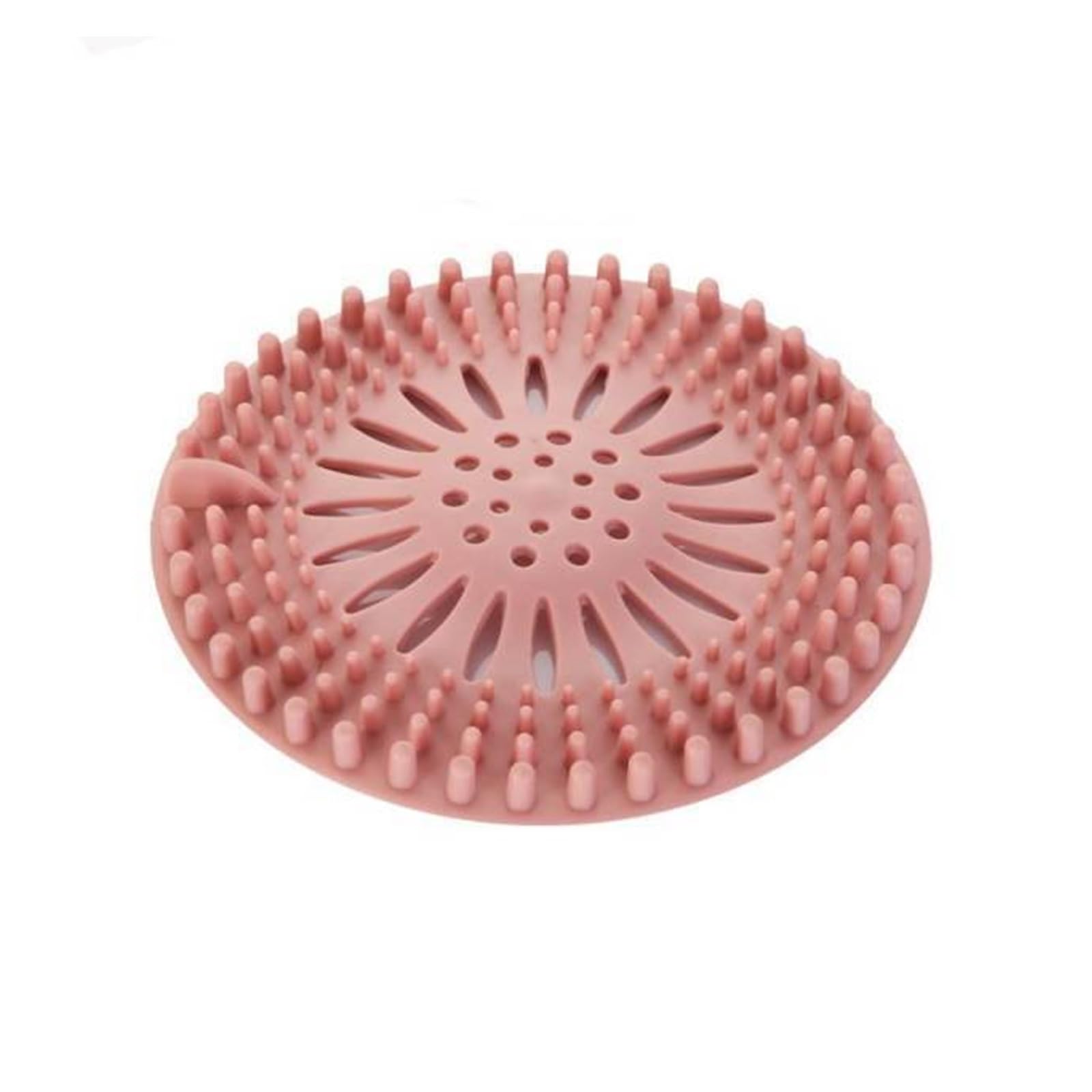 8pcs Hair Catcher Durable Silicone Stopper Shower Drain Cover Protector Trap Sink Strainer for Kitchen Bathroom Bathtub For Kitchen(Pink)
