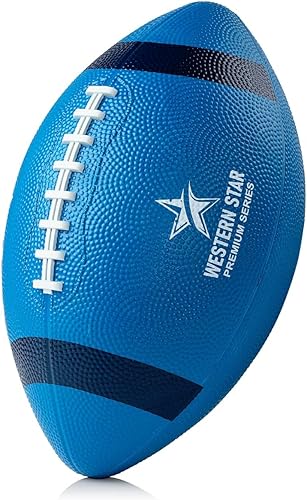 Western Star Balón de fútbol duradero, tamaño y peso oficiales, 5 colores populares, pelota de partido, gran agarre y tamaño 9