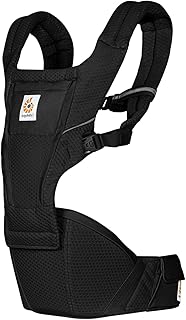 Ergobaby(エルゴベビー) Alta ヒップシートキャリア オニキスブラック 抱っこ紐 ヒップシート 保証付き 日本正規品 4ヶ月から48ヶ月まで 首すわり後 抱っこサポート おんぶ可 SoftFlexTMメッシュ CREGBCHIPSFMONYX