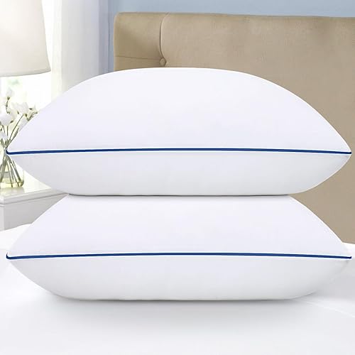 HAODEMI Almohadas de cama para dormir, paquete de 2, calidad de hotel refrescante con relleno alternativo de plumón suave premium para personas que disponible en Yaxa Costa Rica