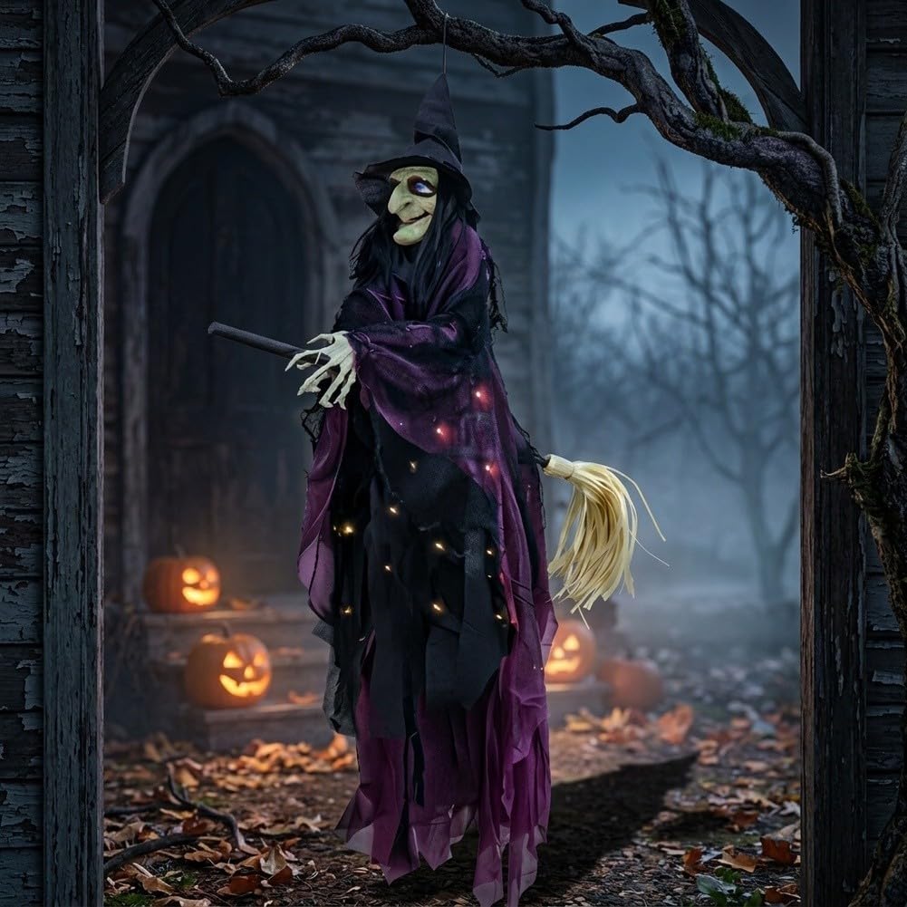 Halloween für deko Set Geister Hexen 200cm Spukhaus Halloween