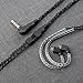 KBEAR KS1 IEM Cable, 1.2 Meter Long in Ear Monitor Cable, CCZ C01 4N OFC Replacement Earbuds Cords for CCZ Melody, DC01 PRO, MC02, DC02, DC03, NC01, KS2, Storm (1.2m, TFZ-Pins Without Mic, Black)