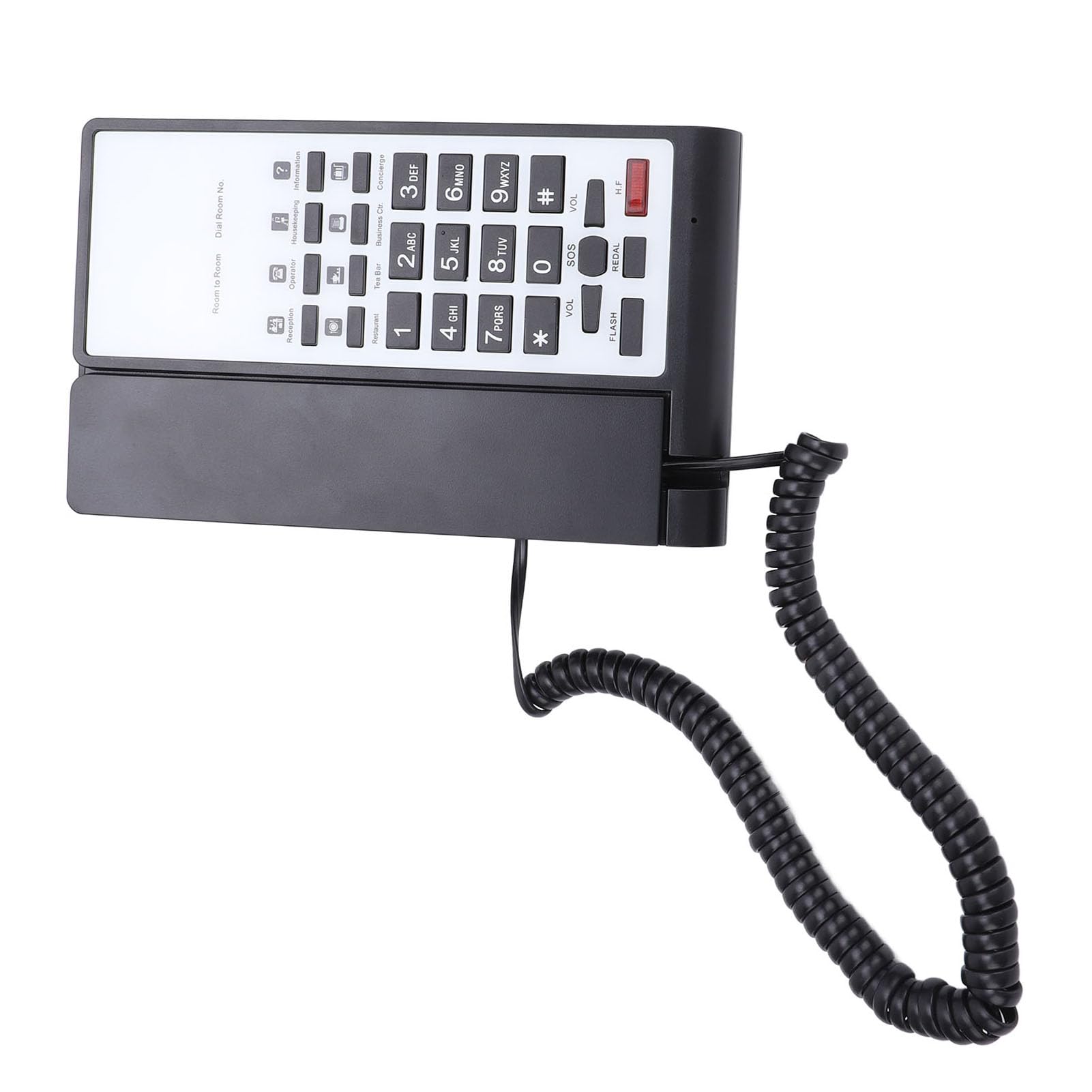 Telefono Fisso con Filo Controllo Volume Voce Chiara Chiamate in Vivavoce per Casa Hotel Banca Ufficio Bianco 1 Set