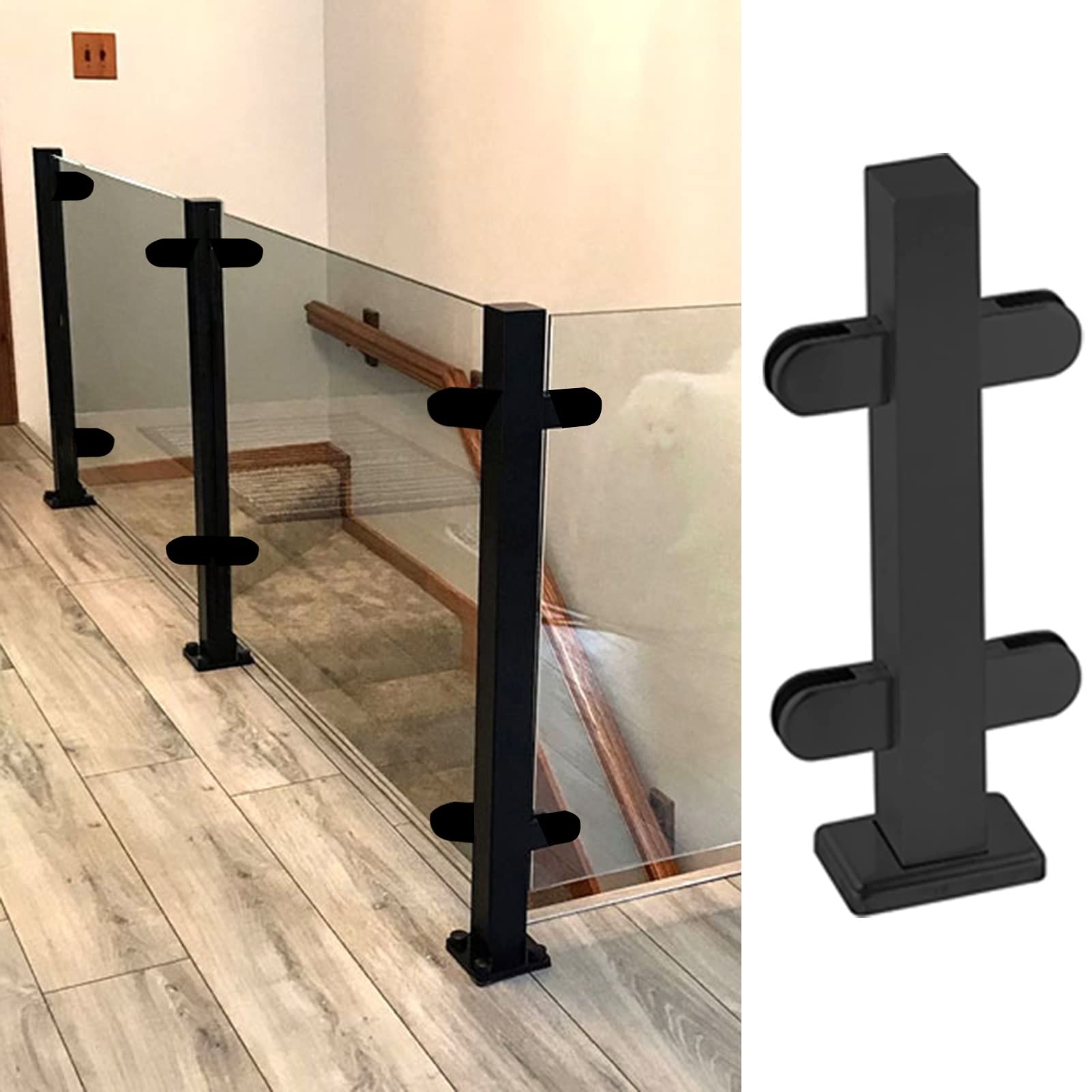 ENHEN Balustrade Posts 100 pcs post(Black End post,H-110cm/43.3in)
