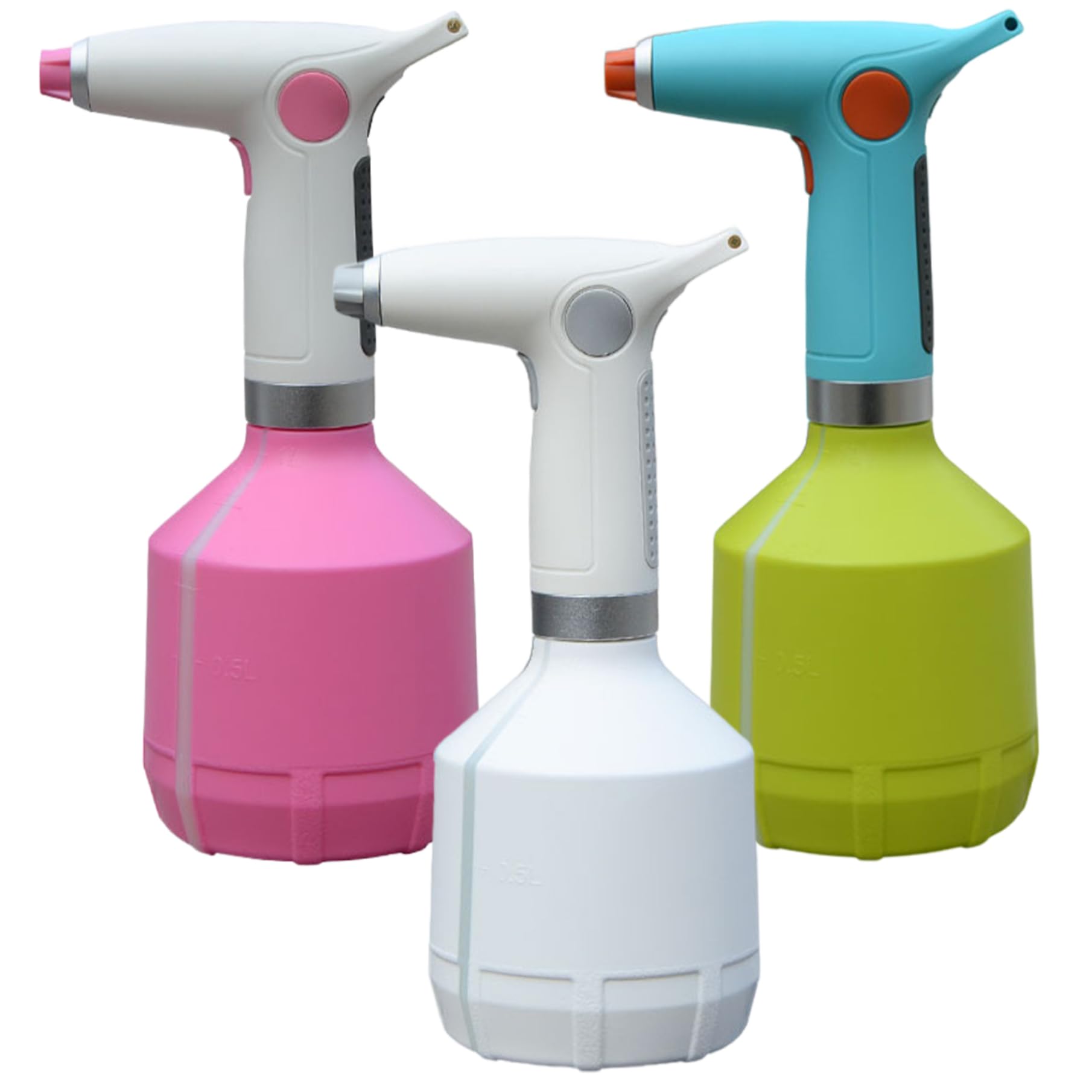 Pulverizador eléctrico con Boquilla Ajustable pulverizador de Agua a Prueba de Agua Recargable para jardín 1000 ml Color Verde