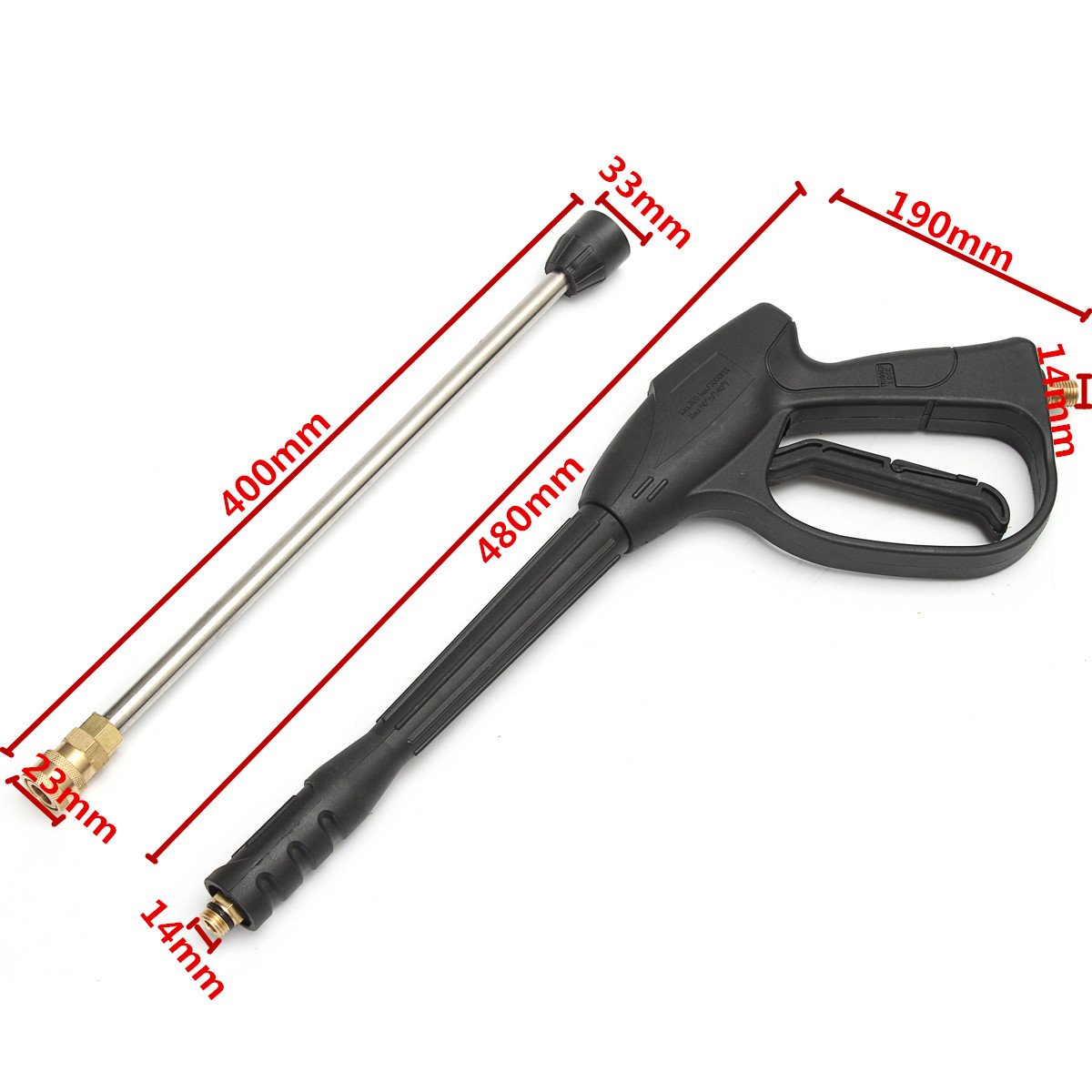 Alta Pressione Rosetta Lance Gun 3000Psi Cleaner Extension Rod Trigger Heavy Duty Cleaner Pressione