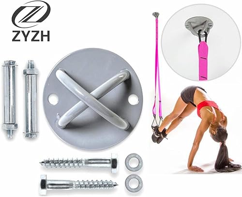 Miniatura 4 de Soporte de montaje en pared para correas de suspensión TRX, columpio de yoga aéreo y hamaca, banda de resistencia para gimnasio, entrenamiento