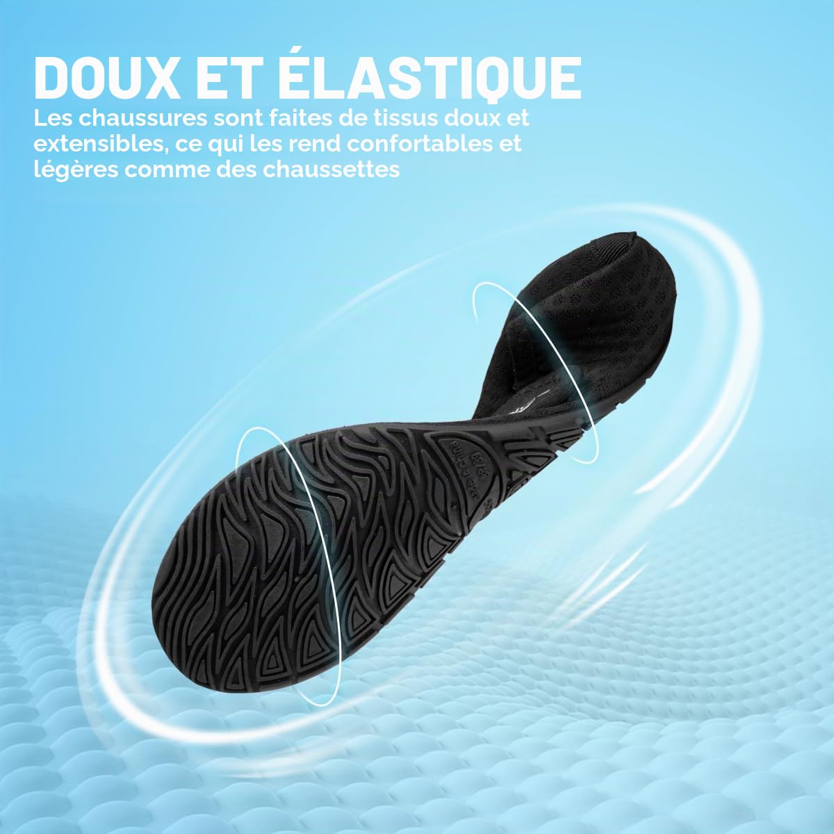 WateLves Chaussures de Bain d'eau Femmes Hommes Natation Plage Aquatiques Séchage Rapide Respirable Surf Piscine Plage Unisexe