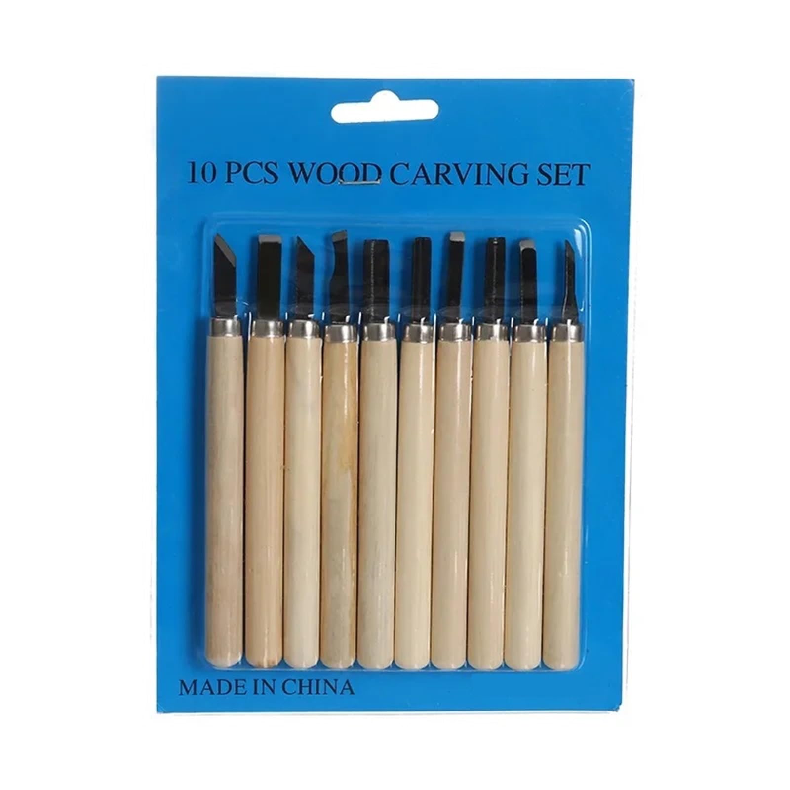 Luoaxinn 10Pcs Wood Carving Kit 3-12Pcs Wood Carving Chisel Hand Tool Set For Basic Detailed Woodworkers Gouges Woodworking Tools Woodcut Drilling(10Pcs)