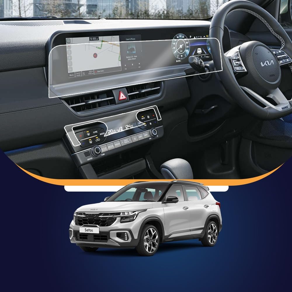 ARMOUR GUARDS Screen Protector Compatible With KIA SELTOS 2023 Facelift 10.25 Inch Infotainment and Cluster in Single Guard with AC Panel protector film | Pack of 1 (B0CTG6SXWK) Amazon Price History, Amazon Price Tracker