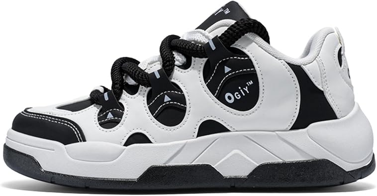 Mens Color - Block Retro Sneakers, Fashion Casual Sports Shoes - Fashionable for Street Basketball, Weekend Hangouts & Daily Commutes
