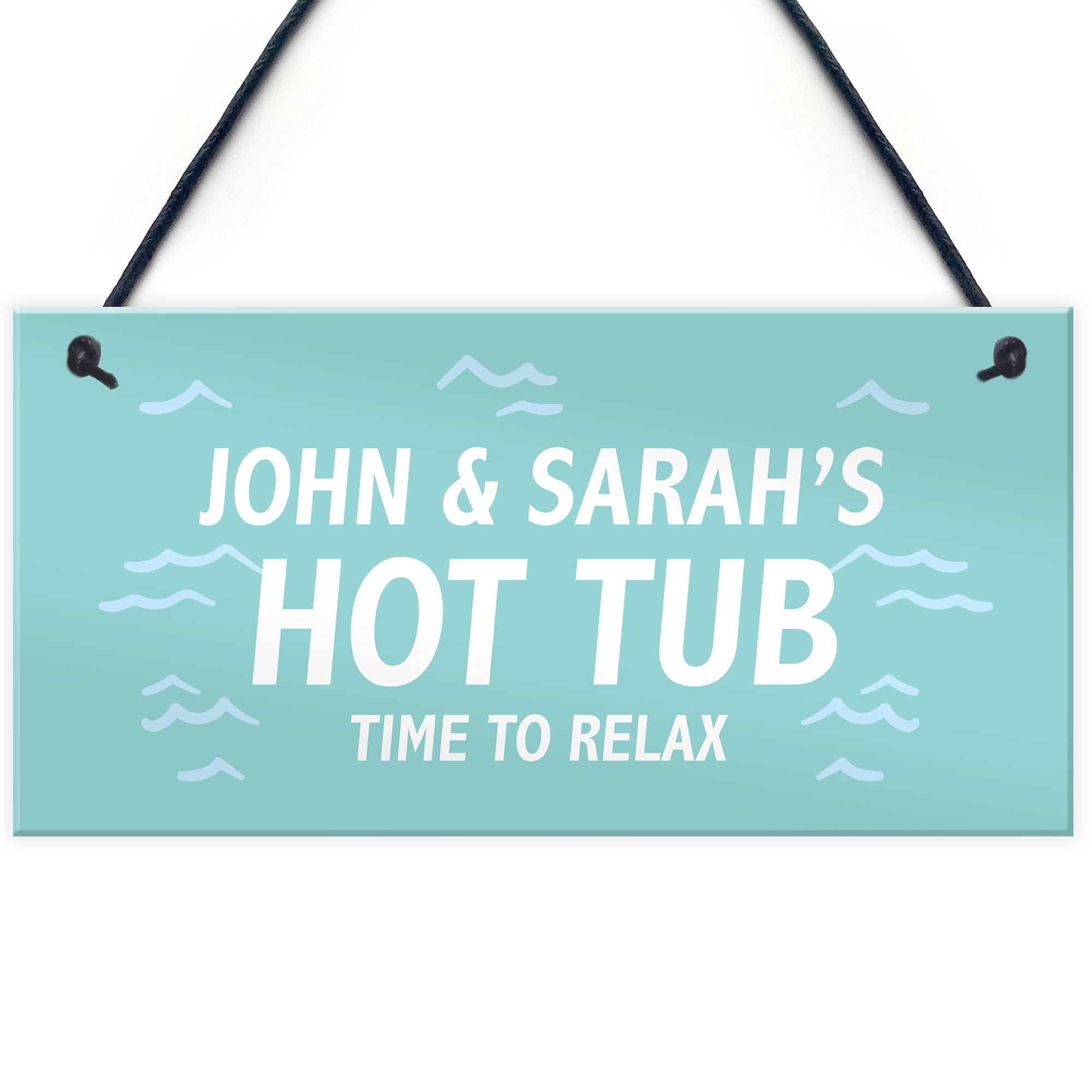 Hot Tub Signs And Plaques For Outdoors Hanging Garden Plaque Personalised Hot Tub Accessories
