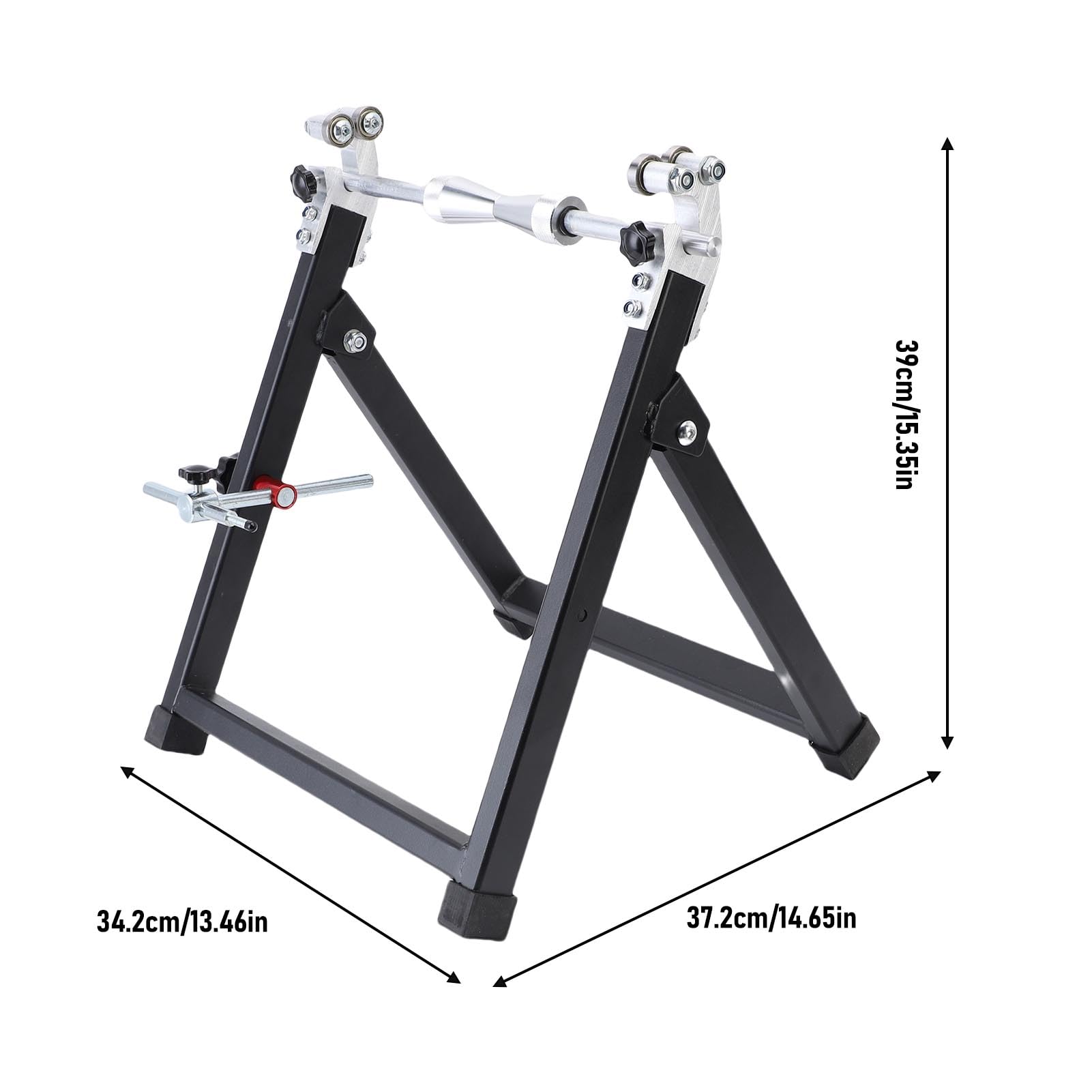 Equilibrio de ruedas de motocicleta, plegable, soporte resistente para ajuste rápido, equilibrio y reparación para motos deportivas de cross