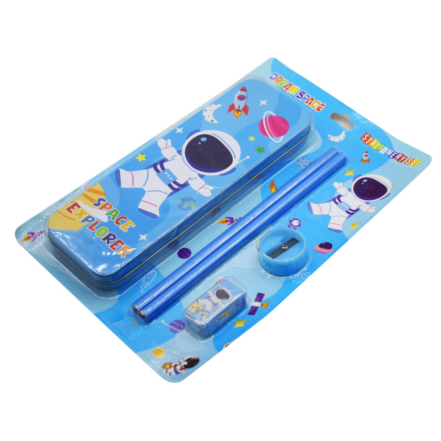 Asera Ensemble cadeau de papeterie pour enfants, cadeau de retour pour garçons/filles, cadeau d'anniversaire (espace 6 pièces)