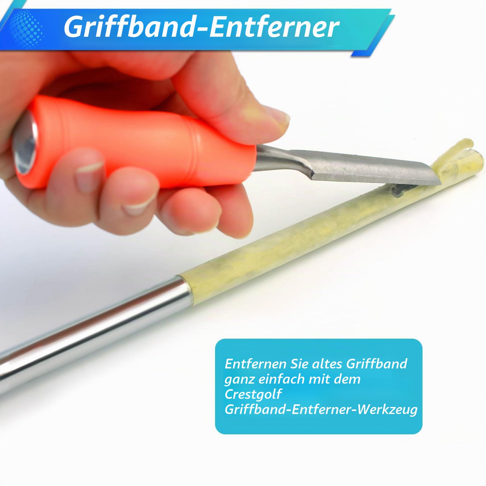 13 Doppelseitig Golfgriffband,Golfgriff-Sets für Golfschläger Installation Optionen umfassen 13 Doppelseitige Golfgriffband,Gummischraub enklemme,Hakenklinge,Grip Tape Remover,142 ml Lösungsmittel