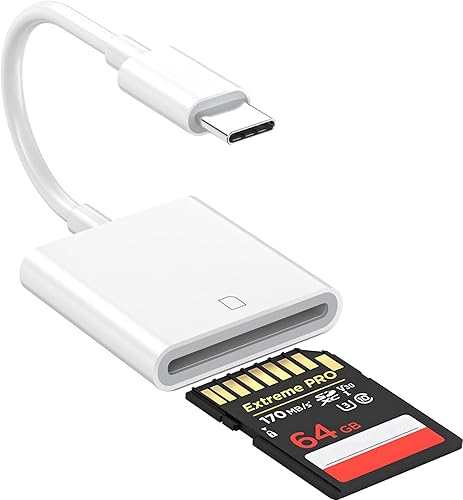 Miniatura 10 de Lector de tarjetas SD USB C, lector de tarjetas USB C a SD para iPhone15 y superior, lector de tarjetas de memoria USB-C USB C a adaptador de