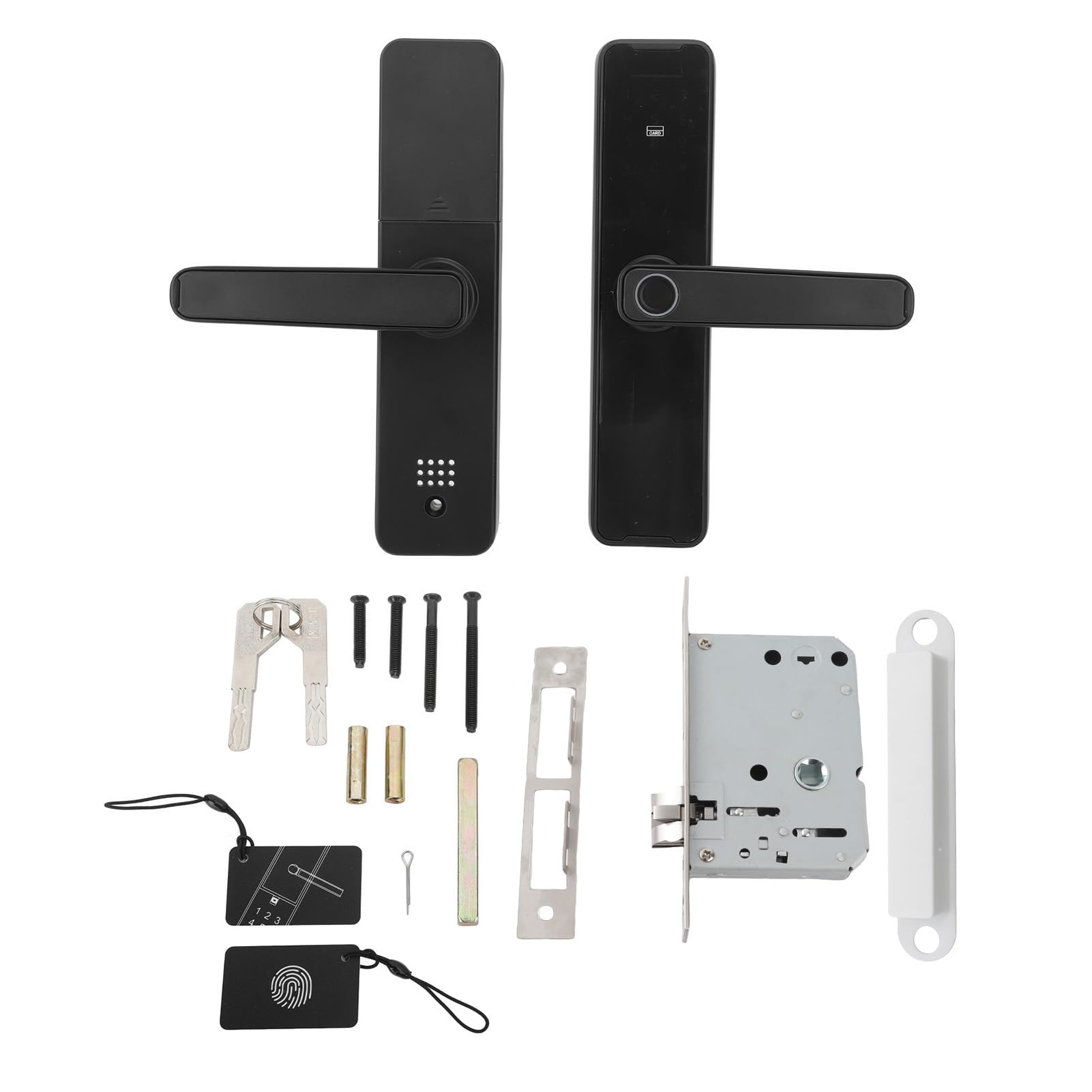 Cuifati Smart Fingerprint Door Lock with Handle, Keyless Entry Deadbolt