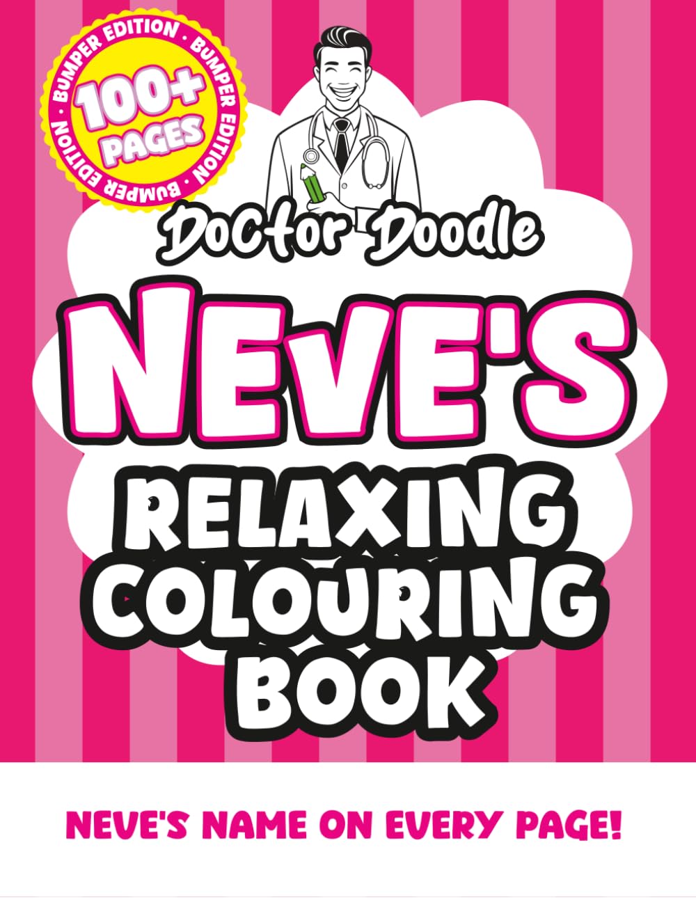 Neve's Relaxing Colouring Book: Relaxing Patterns and Illustrations for All Ages (Relaxing personalised colouring books)