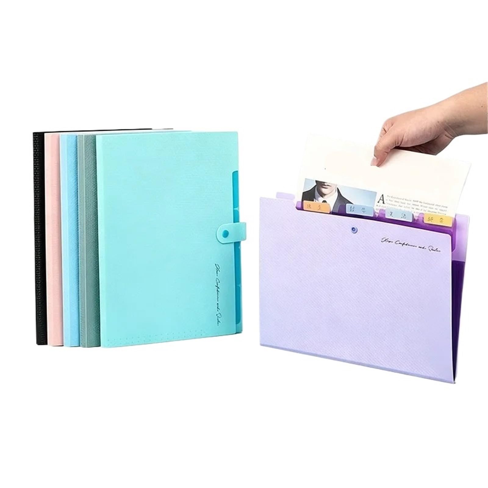 Cartelle A Soffietto Cartelle for documenti formato A4 da 3 tasche con 5 a fisarmonica