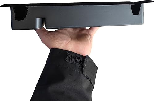 Miniatura 6 de ruihe Compatible con GMC Sierra y Chevy Silverado 150025003500 Bandeja organizadora de consola central negra con reposabrazos de plástico con