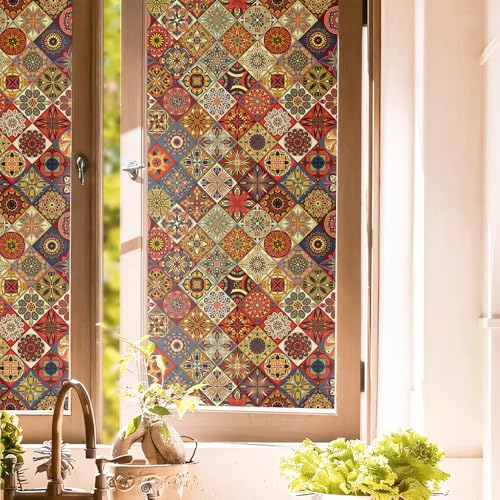 Vinilo decorativo para ventana Boho Brown 40x300 cm miniatura 1