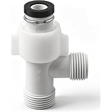 Bidet Tee Connector T Valve THU6234 for TOTO WASHLET A100, 7/8"x7/8"x1/4"