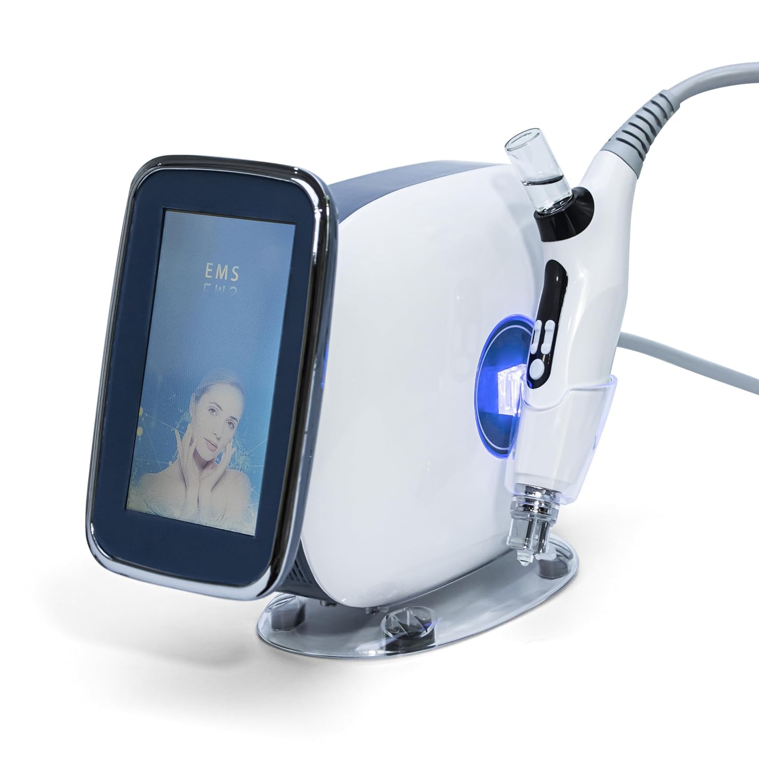 Elitzia RF EMS 3 en 1 Skin Lift Mesoterapia Microcristalina sin Agujas Rejuvenecimiento de la Piel Cara Hidratante Máquina de Belleza Facial para Antienvejecimiento arrugas ETH9
