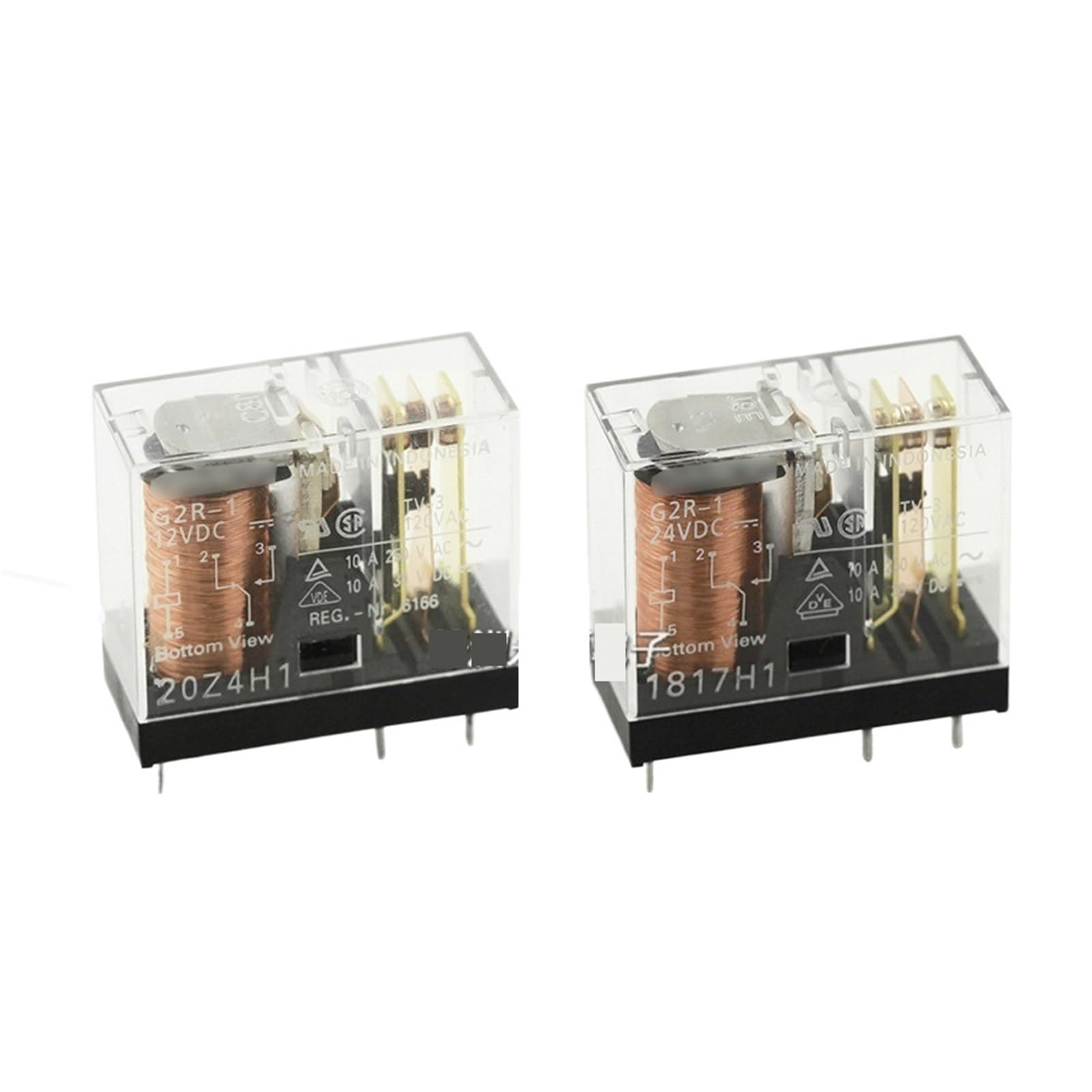 2PCS/LOT Relay G2R-1 2 1A 1-E-5VDC 12VDC 24VDC DC12V DC24V Open and Close(G2R-2-5VDC)