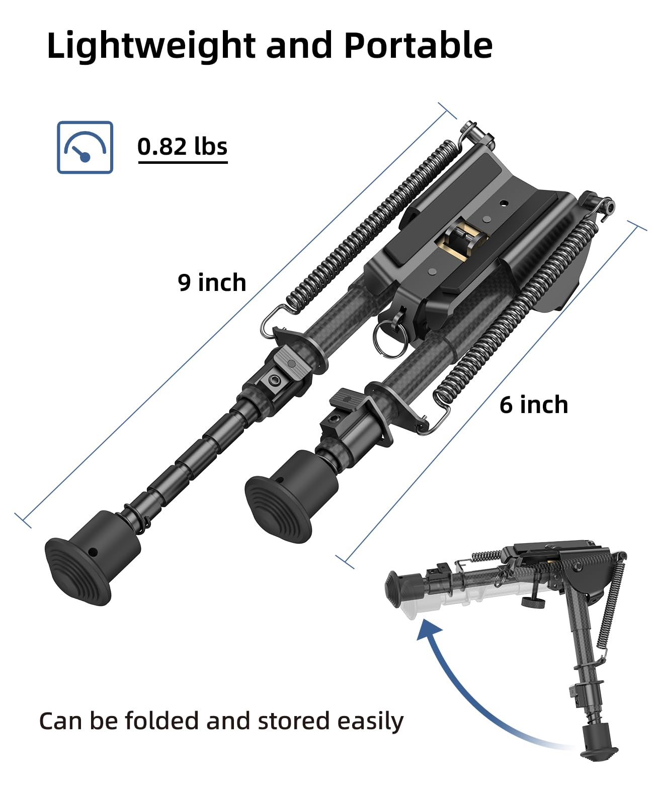 Amazon.com : EZshoot Picatinny Bipod 6-9