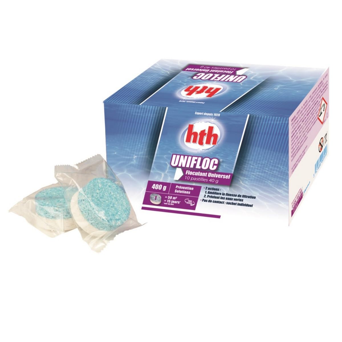 HTH Unifloc Cartouches de floculant pour Piscine