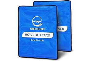 AllSett Health Reusable XL Ice Packs for Injuries, 2-Pack