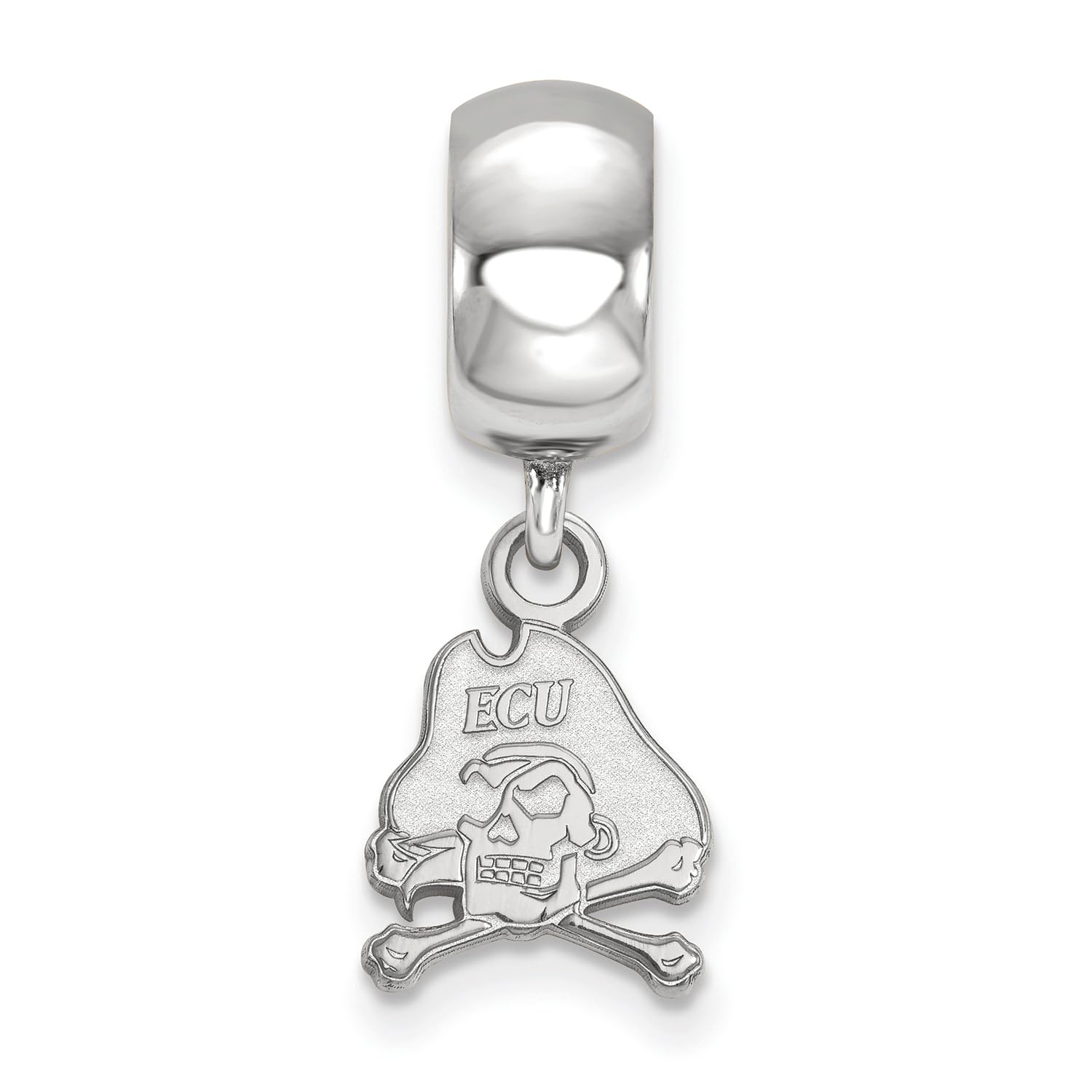 East Carolina Bead Charm Extra Small (3/8 Inch) Dangle (Sterling Silver)