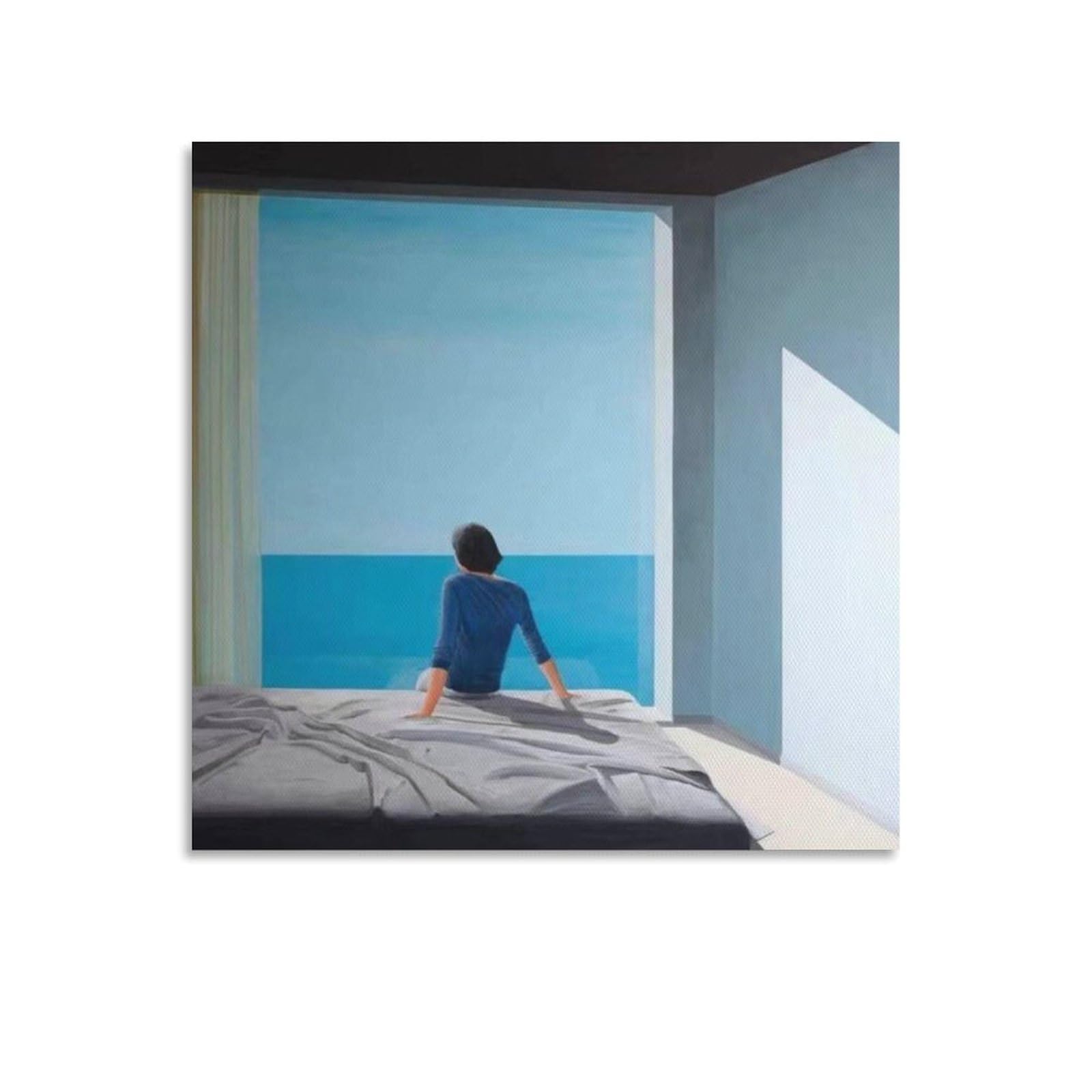 David Hockney Arrival of Spring Waterproof Fabric Poster (66) Wall Art Poster Scroll Canvas Painting Picture Living Room Decor Home 20x20inch(50x50cm)