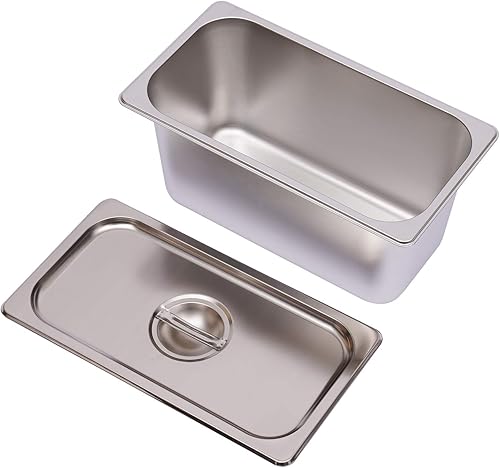 Miniatura 7 de Calentador de alimentos eléctrico comercial de 6 bandejas, 110 V, 850 W, acero inoxidable, Bain-Marie, para encimera de bufé, vaporizador de vapor,