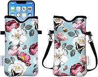 Vista 7 de Tainada Funda de neopreno para teléfono para hombres y mujeres con correa cruzada/cordón para el cuello para iPhone 17/16/15 Pro Max, Air, 16/15