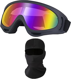Cycling Sports Goggles Motocross Riding Hiking with Balaclava Mask UV Protection Summer Cooling Neck Gaiter Men Women